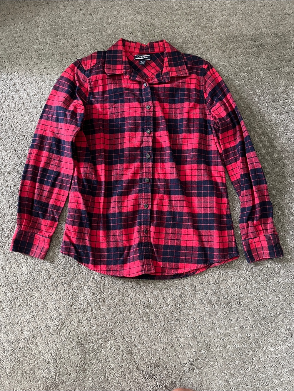 Lands End Long Sleeve Flannel
